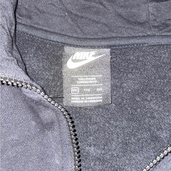 Nike Black Full Zip Hoodie Size 2XL - Picture 6 of 6